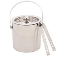 thumbnail image 2 of Elegance Lines 6-Inch Stainless Steel Ice Bucket With Tongs, 2 of 2