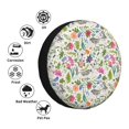 thumbnail image 4 of Sikiie Rabbit And Butterfly PVC Leather Spare Tire Wheel Cover Spare Tire Cover, for Car Truck SUV Camper Trailer Universal Fit(14-17in)-15 inch, 4 of 6
