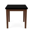 thumbnail image 2 of Lenox Wood Reception Waiting 20x20" Wood End Table / Walnut Wood / Black, 2 of 4