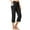 Black, variant on TIANZEN Women's Yoga Capris Pants High Waist Leggings Straight Leg Athletic Womens Yoga Pants Petite with Pocket Yoga Pants for Women Stretch Leggings Fitness Flare Yoga Pants for Women Pockets