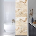 thumbnail image 2 of Marble Window Privacy Film Abstract Fluid Art Beige Brown Marble Texture Modern Decorative Glass Window Film UV Blocking Static Cling Non-Adhesive Sticker Covering for Home Door 17.7 x 78.7 inches, 2 of 6