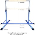 thumbnail image 2 of FBSPORT Gymnastics Trainning Bar Expandable Horizontal Bar Adjustable Height Fitness Equipment for Home/Floor/Practice/Gymnastics/Training/Parkour, Blue, 2 of 8