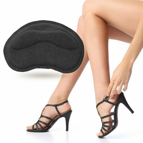 Heel Grips Liner Cushions Inserts for Loose Shoes Insert Pads for Too -Big Shoes Heel Pads Snugs for Men Women Filler Improve Shoe Comfort, Prevented Heel Slip and Blister (Black, One Size)