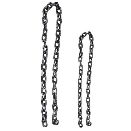 

2pcs Halloween Fetters Prop Simulation Iron Chain Prop Prisoner Chain Prop