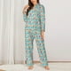 thumbnail image 2 of Fotbe Cute Corgi Head Conjunto de Pijama de Manga Larga para Mujer con Estampado, Ropa de Dormir de 2 Piezas, Conjunto de Casa Suave y Cómodo con Bolsillos-Large, 2 of 7