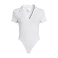 thumbnail image 3 of No Boundaries Juniors' Cap Sleeve Polo Bodysuit, 3 of 5