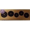 thumbnail image 1 of Hampton Art Jillibean Button Border Wood Stamp, 1 of 3