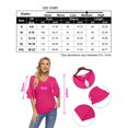thumbnail image 5 of Women's Ruffle Tunic Top Casual V Neck Shirt Bell Half Sleeve Pullover Blouse Top, 5 of 5