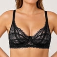thumbnail image 4 of Ohufall Women's Lace Bras Breathable Comfort Push Up Bra Fashion Lightweight Everyday Underwear, 4 of 6