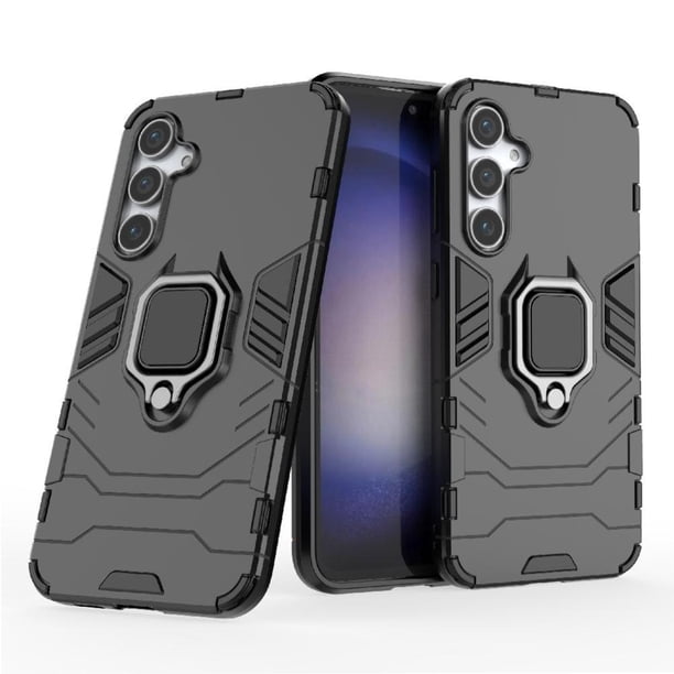 Funda para Samsung Galaxy S23 FE 5G con Soporte Anillo Giratorio 360° y Protección Resistente a Golpes y Caídas