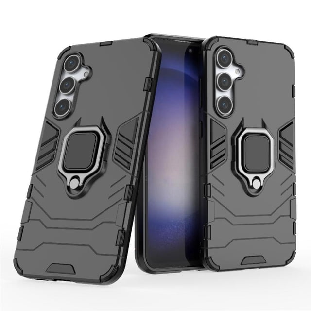 Funda para Samsung Galaxy S23 FE 5G con Soporte Anillo Giratorio 360° y Protección Resistente a Golpes y Caídas