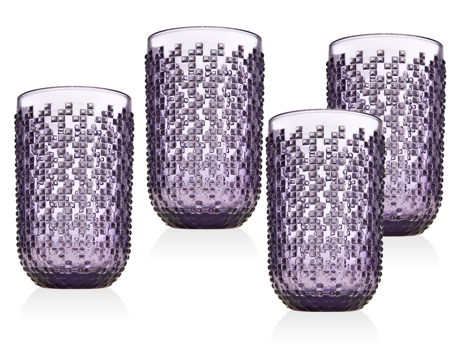 Alba Amethyst Set of 4 Highball Glasses