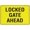 Warning Sign 1, variant on Locked Gate Ahead Sign Signs Outdoor, Uv Printed Aluminum 8"x12", Weatherproof And Security Signs For Home Or Business