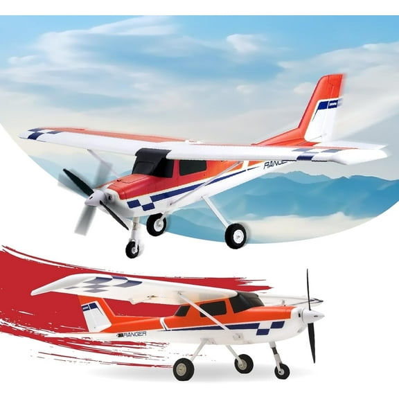 Fms Rc Planes for Adults Beginners 1220mm Ranger Remote Control Airplane with Reflex Red Hobby Rc Airplanes PNP (No Transmitter Battery,Charger)