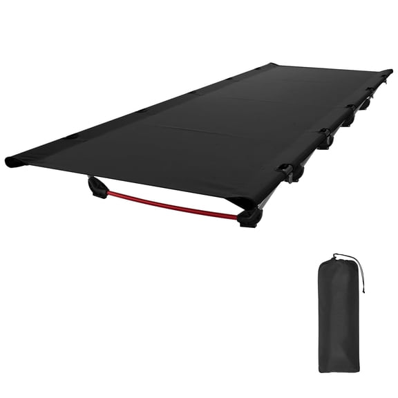 Lightweight Foldable Adult Camping Cot, 330lbs Load Compact Portable Travel Bed for Backpacking Hiking Camping Trip Home Rest