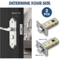 thumbnail image 3 of 2 Set Of 45mm Tubular Latch,mortice Latch Polished Chrome Door Latch Designed To Be Used With Sprung Lever Door Handles, 3 of 5