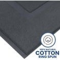 thumbnail image 2 of Linteum Textile (2-Pack, 21x30 in., Grey) 100% Cotton Bath Mats [Not a Bathroom Rug], 2 of 7
