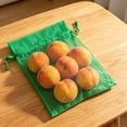 thumbnail image 4 of Fruit Protection Bags,Drawstring Fruit Netting Bags,Reusable Garden Netting Bags,Netting Cover Drawstring Mesh Tomato Protectors Bags Pest Barrier for Blueberry Small Fruit (7.87x11.81in Green), 4 of 6