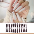thumbnail image 4 of Soidarity 24 Uds uñas postizas CoffinPress-on diseño barniz Extra largas puntas de uñas artificiales suministro de manicura accesorios para Arte de uñas TYPE1, 4 of 6