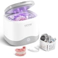thumbnail image 1 of Limpiador ultrasónico VEVOR para dentaduras postizas, máquina limpiadora de retenedores de 200 ml con luz ultravioleta, máquina de limpieza de 30 W para retenedores, alineadores, 1 of 9