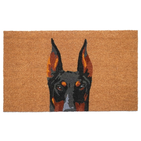 Calloway Mills 109481729 Black Doberman Doormat 17" x 29"