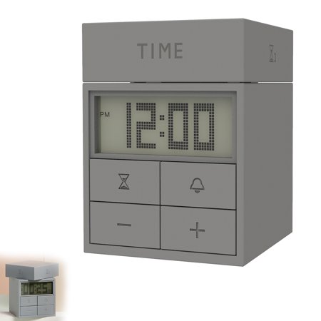 3-In-1 Digital Timer Clock Square Alarm Clock Electric Sand Clock ...