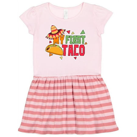 

Inktastic My First Taco for Cinco De Mayo Gift Toddler Girl Dress