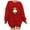 9-Red-A, variant on CLOISE Womens Halloween Sweatshirts Fashion Ghost Graphic Pullover Sweatshirts Fall Long Sleeve Crew Neck Hoodies Shirts Tunic Drop Shoulder Tops Festival Party Outfits Red XL Treat
