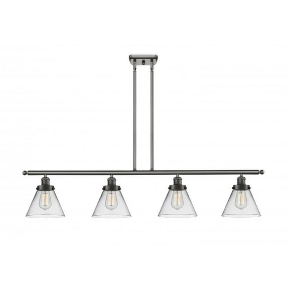 Innovations Lighting - Large Cone - 48 Inch 14W 4 LED Island  Oil Rubbed Bronze