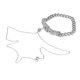 thumbnail image 4 of Titanium Jewelry Lock Hand Chain Everyday Wear In Silver Designed For Couples 1Pack, 4 of 5
