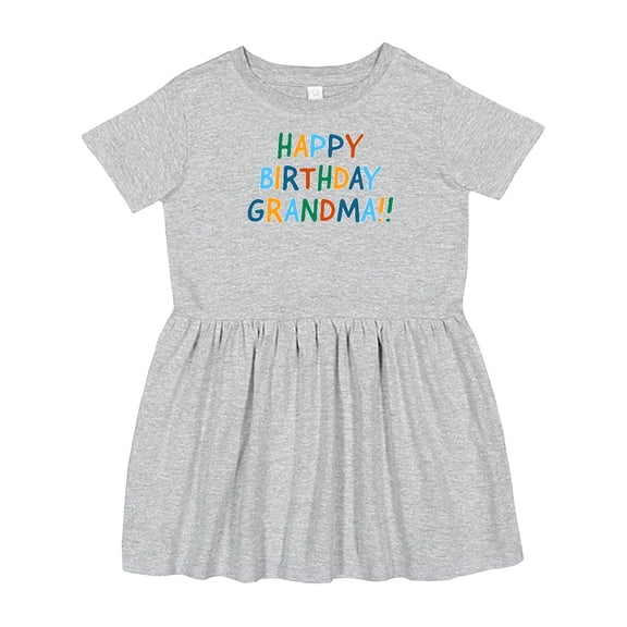 Inktastic Happy Birthday Grandma Girls Toddler Dress