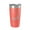 Coral, variant on Lake Thunderbird Map Tumbler Travel Mug Insulated Laser Engraved Coffee Cup Oklahoma 20 oz Pink
