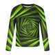 thumbnail image 5 of Blusas y camisas de manga larga con cuello redondo para hombre, blusa informal de manga larga con cuello redondo y estampado de rayas, blusa de poliéster para hombre, 5 of 5