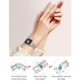 thumbnail image 1 of Wearlizer Compatible with Apple Watch Bands 41/40/38/44/45/46/49/42mm Women, Dressy Fancy Metal Chain Pretty Strap Designer Gold Silver Link Bracelet for iWatch Ultra SE Series 10 9 8 7 6 5 4 3 2 1, 1 of 5