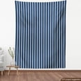 thumbnail image 4 of Ambesonne Teal Stripe Fabric by the Yard Upholstery, Simple Modern Streaks, 3 Yards, Dark Blue and Teal, 4 of 5