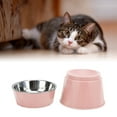 thumbnail image 3 of Tazones De Perros Elevados, Tazón De Acero Inoxidable De Gato Soporte Para Perros Tazones De Alimentación Lenta Para Perros Fuentes De Agua De Servicio Pesado Y, 3 of 7