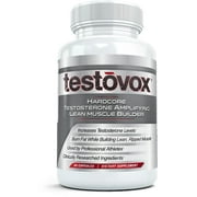 Testovox Muscle Builder & Testosterone Booster for Men to Enhance Libido and Power, 60 Capsules