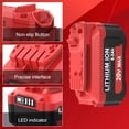 thumbnail image 5 of 2-Pack 8.0Ah CMCB202 Replacement Battery and Charger for Craftsman 20V Battery Lithium CMCB202-2 CMCB201 CMCB204 CMCB204-2 CMCS300B Compatible with Craftsman Batteries 20V Power Tools, 5 of 10