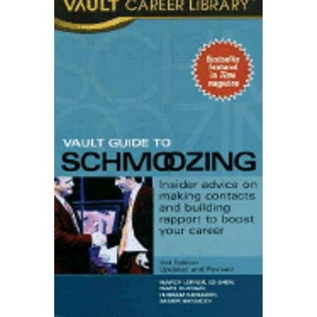 The Vault Guide to Schmoozing, Used [Paperback]