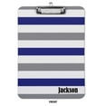 thumbnail image 3 of Printtoo Personalized Clipboard For Students Classroom School and Office Use Hardboard Letter Size w/ Low Profile Clip w/ Free Marker & Eraser,Stripes-9x12.5 Inch, 3 of 8