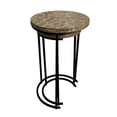 thumbnail image 3 of Electra Table Gigogne Ronde de 24 Pouces - Bois Électrifié - Blanc, 3 of 7