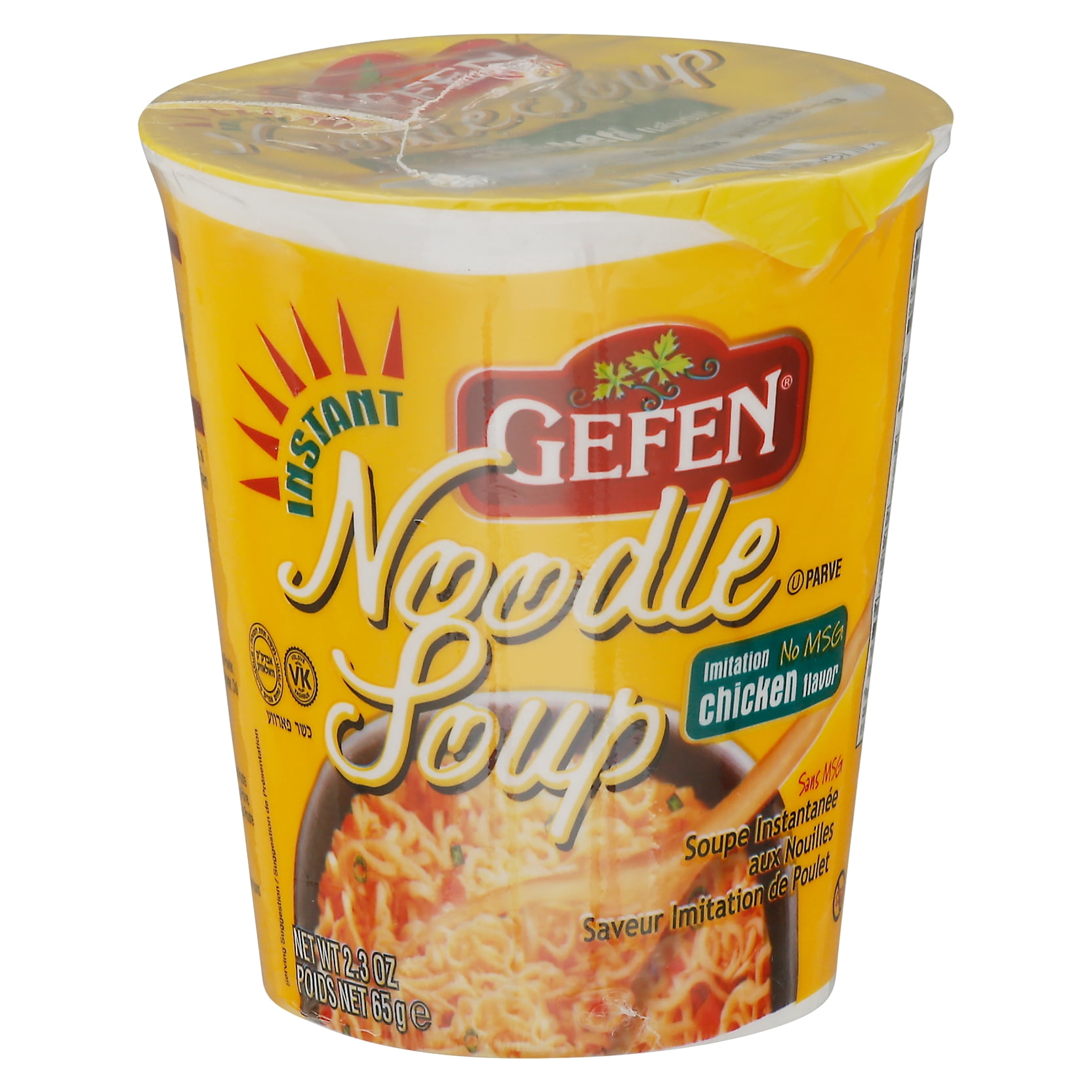 (12 pack) Gefen No Msg Instant Chicken Noodle Soup, 2.3 oz