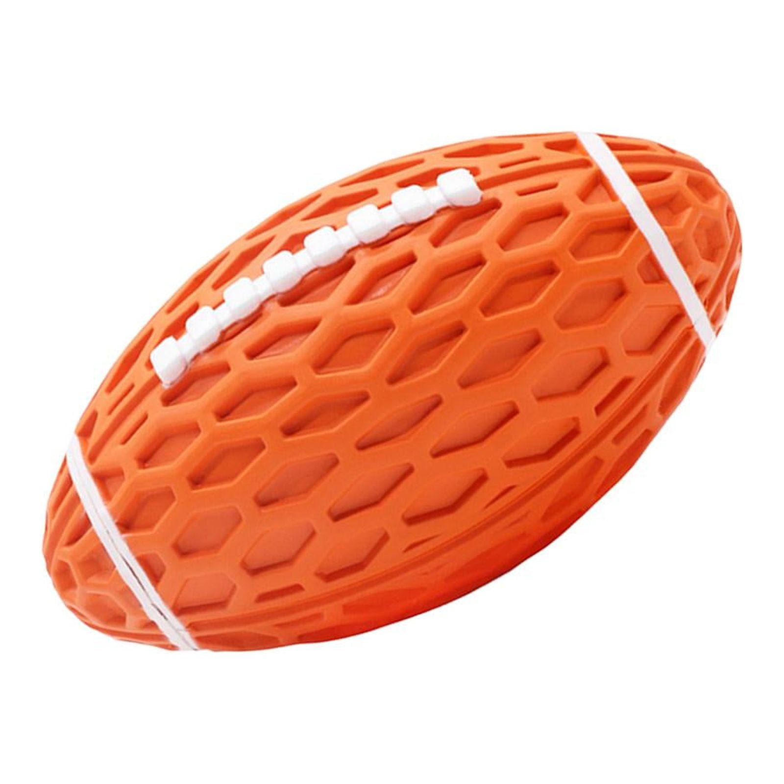 Bvdfgk Dog Toy Balls ,Interactive Ball, Rugby ,Pet Squeaky Toys ,Balls Dog Chew Toy for Orange Large