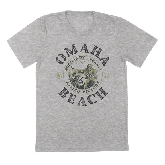 Normandy Allies Humor Graphic Sport Grey Mens T-Shirt