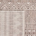 thumbnail image 5 of SAFAVIEH Courtyard Altan Geometric Indoor/Outdoor Runner Rug, Grey/Brown, 2'3" x 8', 5 of 10