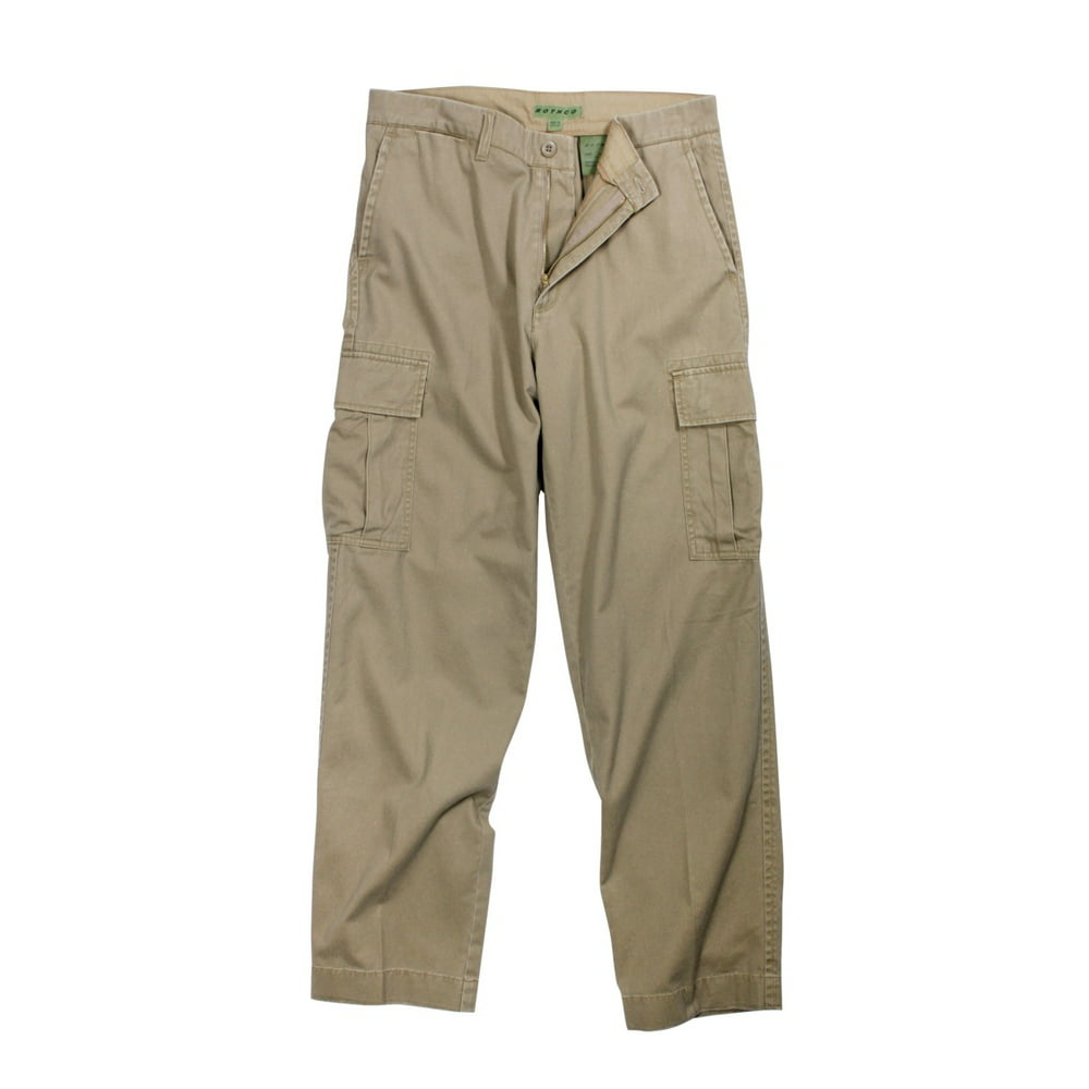 Rothco - Rothco Vintage 6-Pocket Flat Front Cargo Pants, Khaki ...