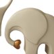 thumbnail image 3 of 3x Elephant Family Statues Decorative Figurines For Shelf Bookshelf Entrance Black White Silver, 3 of 4