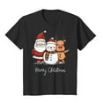thumbnail image 7 of larppty Women's Christmas Fresh Graphic Seasonal Fall Family Tee (Black, M), 7 of 7
