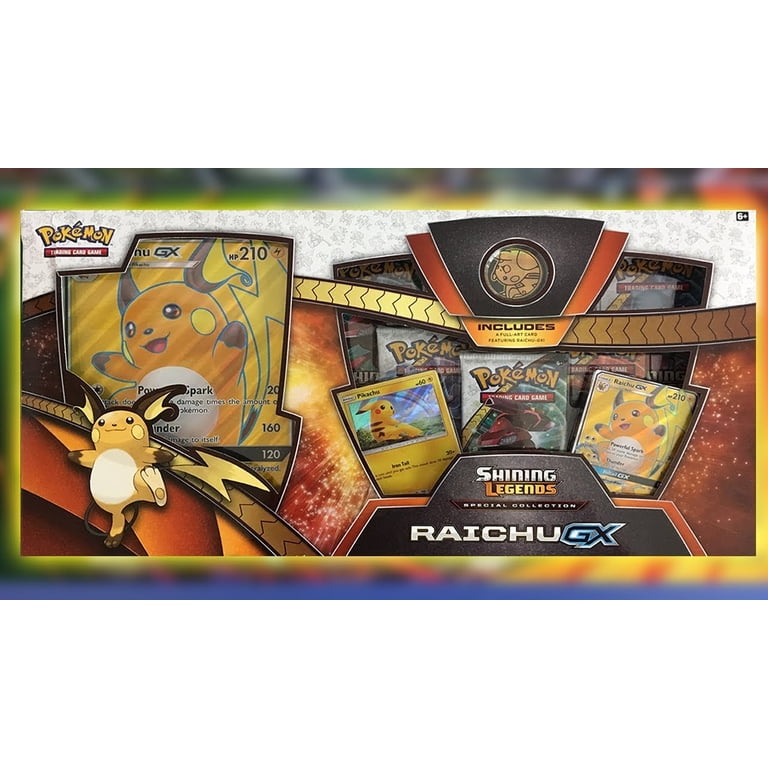pokemon sun and moon shining legends booster box Amazon.com: 820650803635 TCG: Raichu Gx Special Collection : Toys & Games You will also receive 65 card sleeves featuring ho Pokemon Sun & Moon Shining