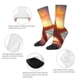 thumbnail image 4 of Fotbe Starfish Sunset Sea Beach Calcetas Largas con Estampado para Hombre y Mujer – Calcetas de Compresión Transpirables y Elásticas, Viajar y Uso Diario Talla 5-11, 4 of 6